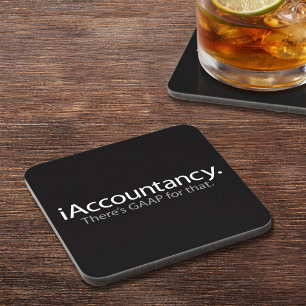 Accountant Office Tech Humor - GAAP Pun Onderzetter