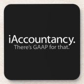 Accountant Office Tech Humor - GAAP Pun Onderzetter (Voorkant)