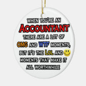 Accountant... OMG WTF LOL Keramisch Ornament (Links)