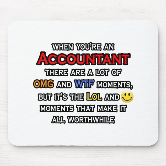 Accountant... OMG WTF LOL Muismat (Voorkant)