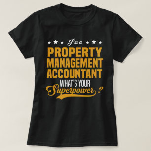 accountant op het gebied van vastgoedbeheer t-shirt