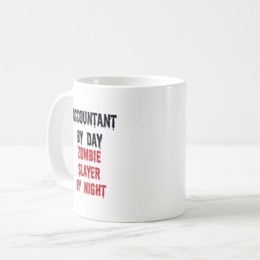 Accountant per dag koffiemok (Voorkant links)