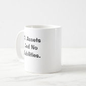 Accountant Pick Up Line Fun Accounting Valentijn Koffiemok (Voorkant links)