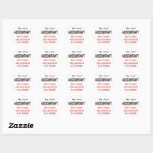 Accountant Powers Funny Office Humor Gezegde Ronde Sticker (Vel)