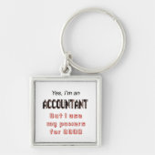 Accountant Powers Funny Office Humor Gezegde Sleutelhanger (Voorkant)