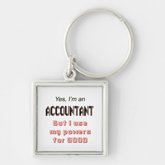 Accountant Powers Funny Office Humor Gezegde Sleutelhanger (Voorkant)