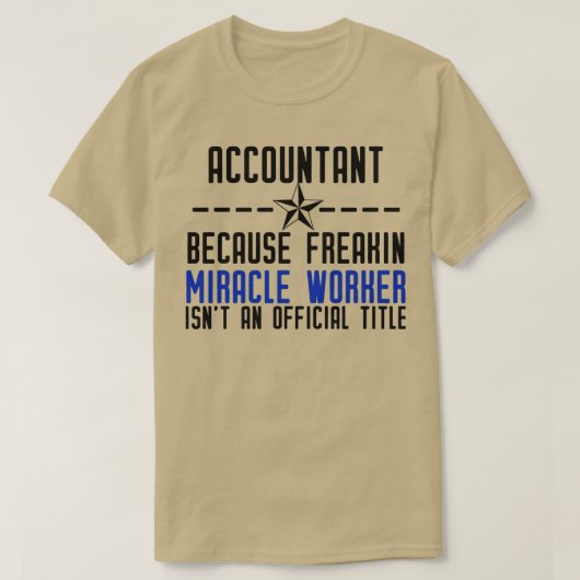 Accountant Pride T-shirt (Design voorkant)