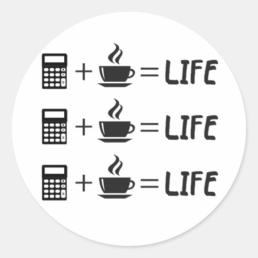 Accountant Professie Ronde Sticker (Voorkant)