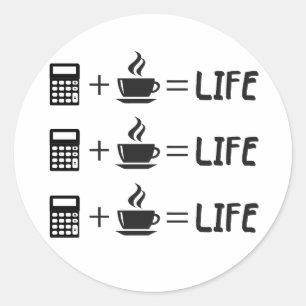 Accountant Professie Ronde Sticker