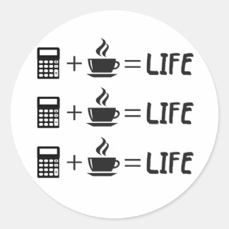 Accountant Professie Ronde Sticker