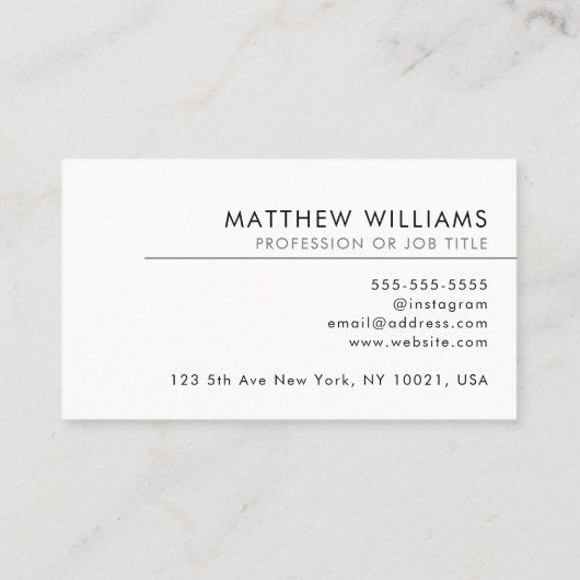 Accountant Professional QR Code Logo Modern Visitekaartje (Achterkant)