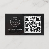 Accountant Professional QR Code Logo Modern Visitekaartje (Voorkant)