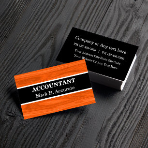 Accountant Professionele Houten Uiterlijk Achtergr Visitekaartje