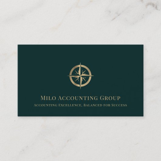 Accountant Professionele Luxe Logo Visitekaartje (Voorkant)