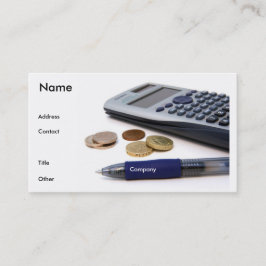 Accountant-profielkaart Visitekaartje