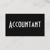 Accountant-profielkaart Visitekaartje (Achterkant)