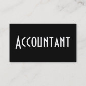 Accountant-profielkaart Visitekaartje (Achterkant)