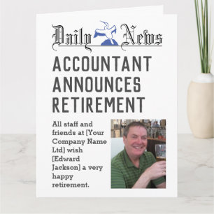 Accountant Retirement Kaart om te personaliseren