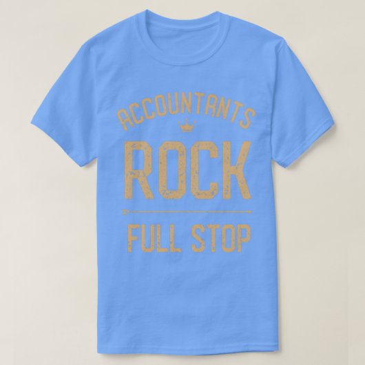 Accountant Rock Full Stop 2 T-shirt (Design voorkant)