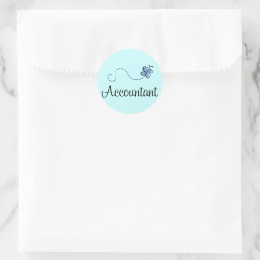  accountant ronde sticker (Tas)