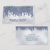 Accountant Services - Blauw nummerpatroon Visitekaartje (Voorkant / Achterkant)