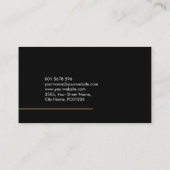 Accountant Services - Gold Numbers Buttonnen Visitekaartje (Achterkant)