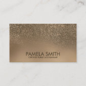 Accountant Services - Gold Numbers Pattern Visitekaartje (Voorkant)