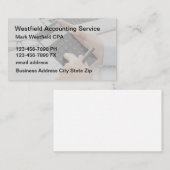 Accountant Simple Business Card-template Visitekaartje (Voorkant / Achterkant)