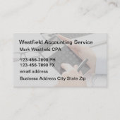 Accountant Simple Business Card-template Visitekaartje (Voorkant)
