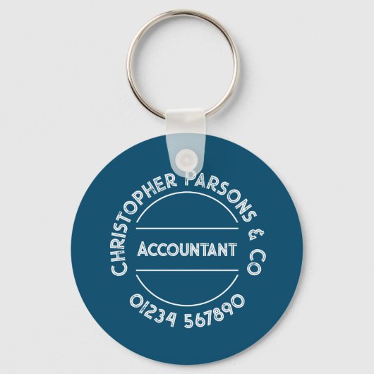 Accountant Sleutelhanger (Achterkant)