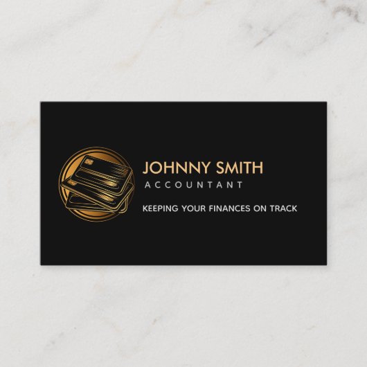 Accountant slogans logo visitekaartje (Voorkant)