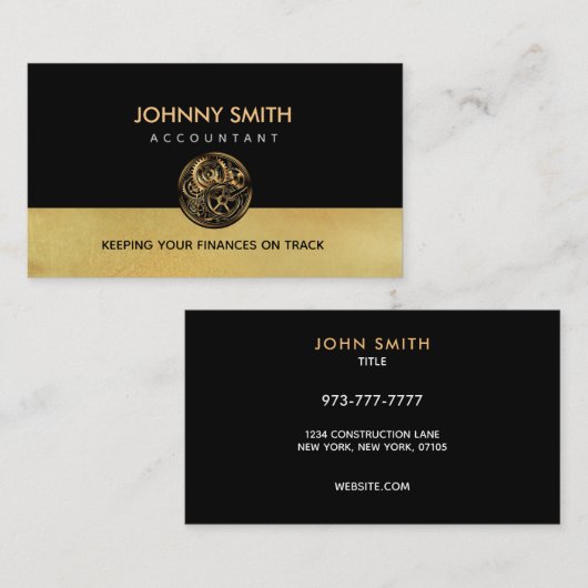 Accountant slogans visitekaartje (Voorkant / Achterkant)