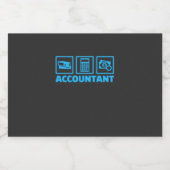 Accountant Sparkling Wijnetiket (Enkel label)