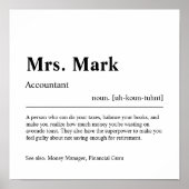 Accountant - Speciaal cadeau Poster (Voorkant)