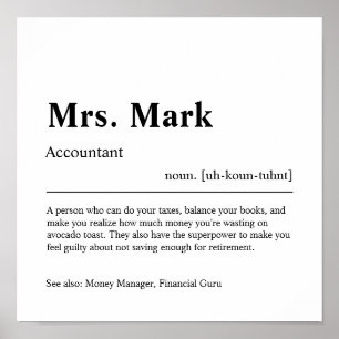 Accountant - Speciaal cadeau Poster