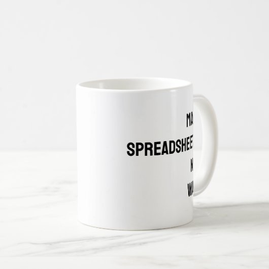 Accountant spreadsheet Funny Mug Koffiemok (Voorkant rechts)