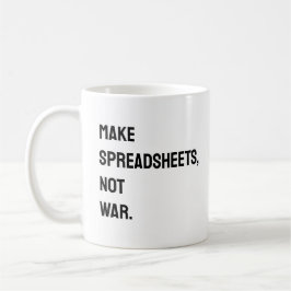 Accountant spreadsheet Funny Mug Koffiemok