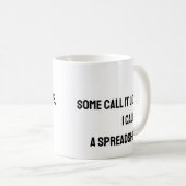 Accountant spreadsheet Funny Mug Koffiemok (Voorkant rechts)