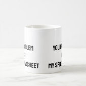 Accountant spreadsheet Funny Mug Koffiemok (Center)