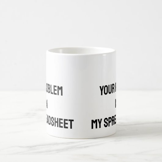 Accountant spreadsheet Funny Mug Koffiemok (Center)