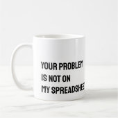 Accountant spreadsheet Funny Mug Koffiemok (Links)
