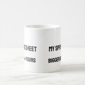Accountant spreadsheet Funny Mug Koffiemok (Center)
