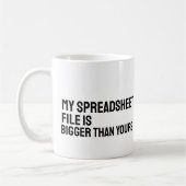 Accountant spreadsheet Funny Mug Koffiemok (Links)