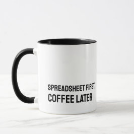 Accountant spreadsheet Funny Mug Mok