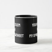 Accountant spreadsheet Funny Mug Mok (Midden)