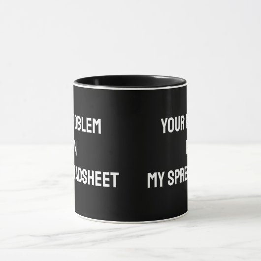 Accountant spreadsheet Funny Mug Mok (Midden)