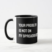 Accountant spreadsheet Funny Mug Mok (Links)