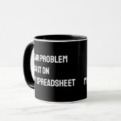 Accountant spreadsheet Funny Mug Mok (Voorkant links)