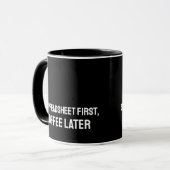 Accountant spreadsheet Funny Mug Mok (Voorkant links)