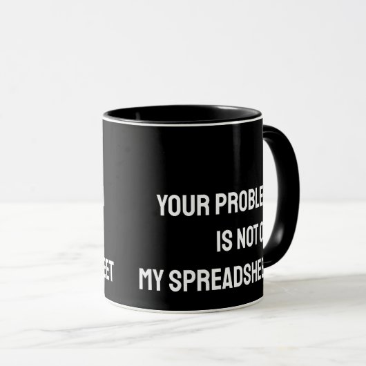 Accountant spreadsheet Funny Mug Mok (Voorkant rechts)